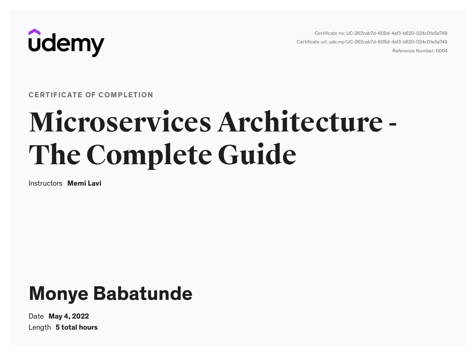  Microservices Architecture 