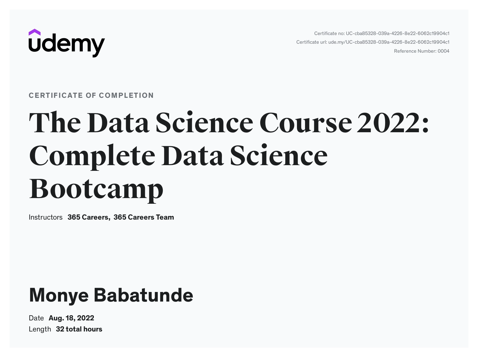 Complete Data Science Bootcamp