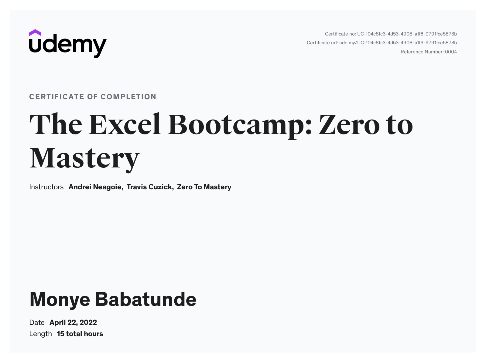 The Excel Bootcamp: Zero to Mastery