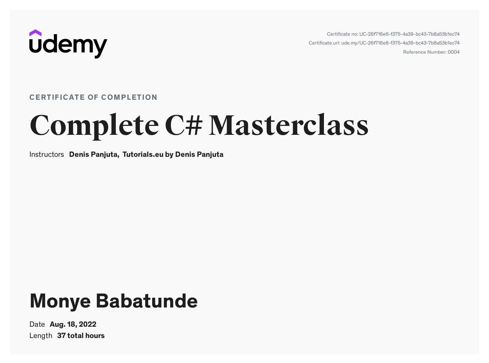 Complete C# Masterclass