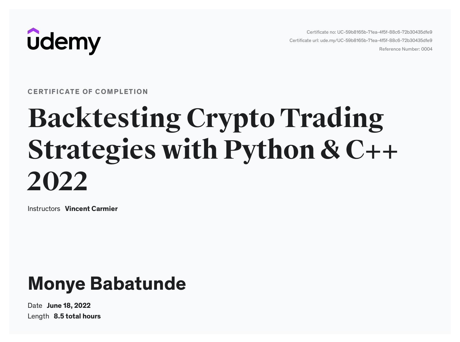 Backtesting Crypto Trading Strategies with Python & C++